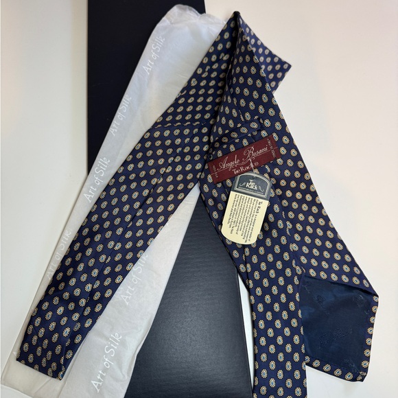 Tie Rack - Angelo Bosani silk tie with teardrop pattern in brand new condition. - Picture 3 of 7